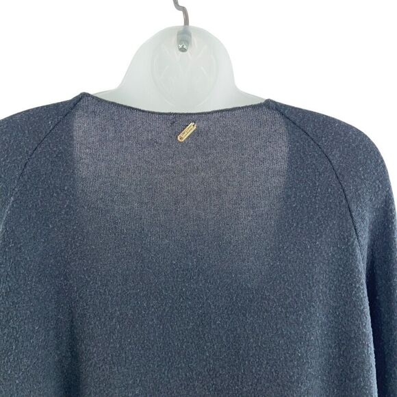 Beach Bunny Swimwear Blouse Cover Up Women's Size Large Black Rivet Long Sleeve - Picture 11 of 11